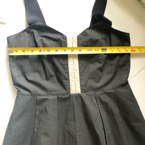 J Crew Ribbon Strap A Line Black Dress - Size 2 - Picture 5 of 10